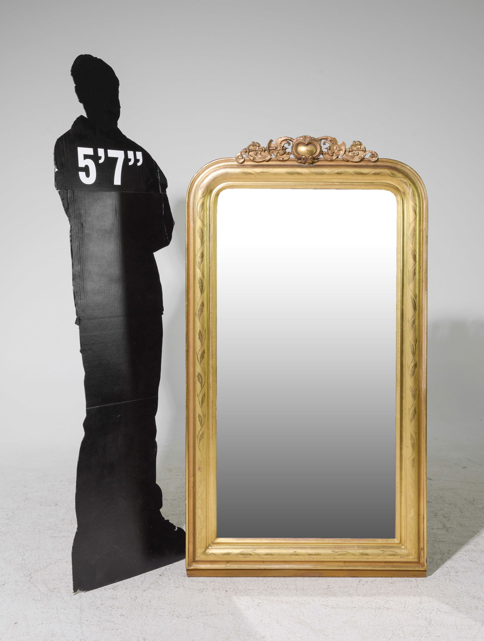 Louis Philippe Style Gold Framed Mirror #1 (1 of 5)