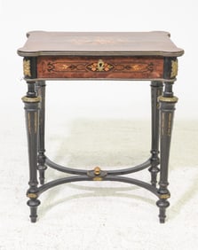 Louis XVI Style Inlaid Dressing Table with Ormolu