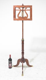 English Mahogany Double Sided Music Stand