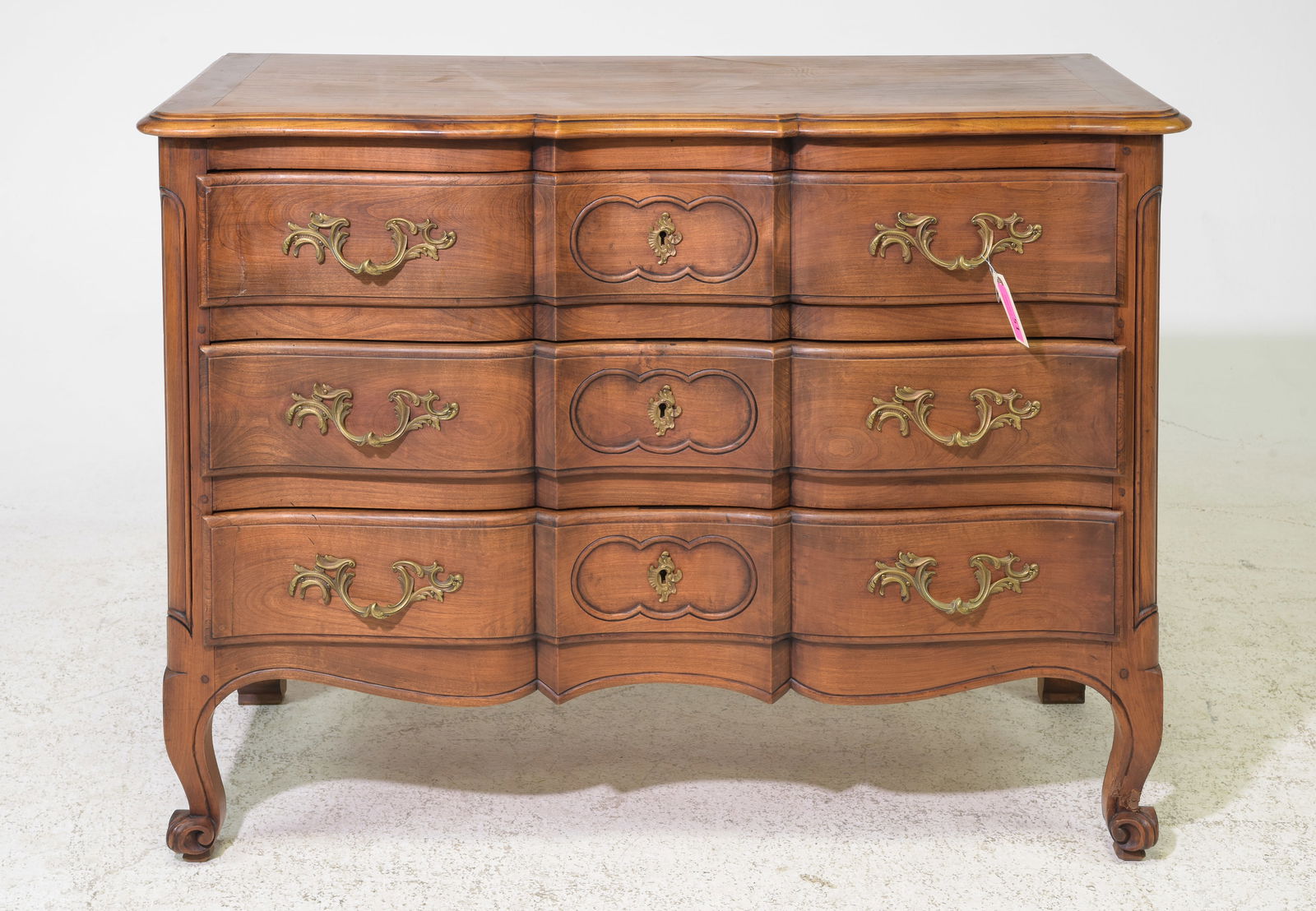Louis XV Style Three Drawer Chest c.1930's (1 of 3)