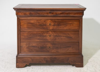 Louis Philippe Style Four Drawer Mahogany Chest