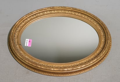 French Gold Framed Oval Mirror