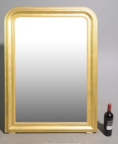 Louis Philippe Style Gold Painted Framed Mirror