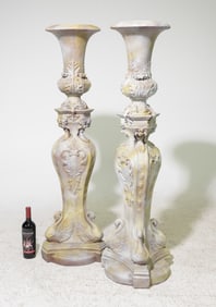 Art Nouveau Style Pair of Planters / Floor Vases