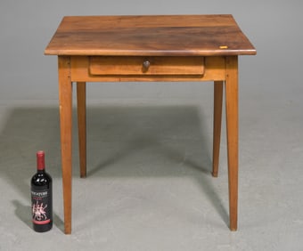 French Rustic Small Single Drawer Table