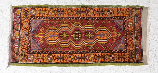 Hand Knotted Yastik Pillow Cover / Rug #1 - 4'6 x 2'