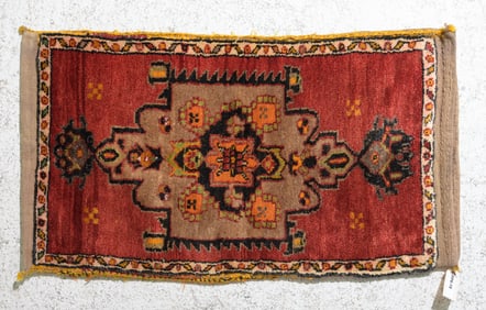 Hand Knotted Yastik Pillow Cover / Rug #4 - 3'3 x 2'