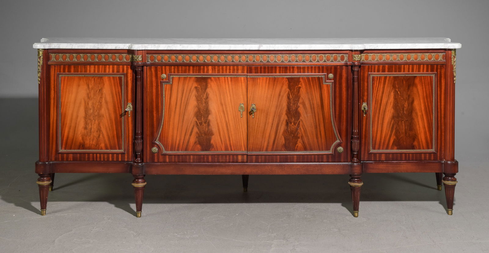 Louis XVI Style Marble Top Sideboard (1 of 8)