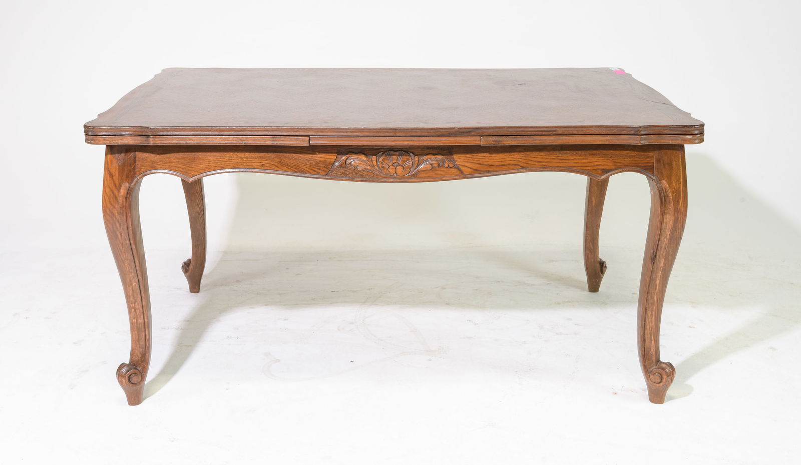 Louis XV Style Oak Draw Leaf Dining Table (1 of 4)