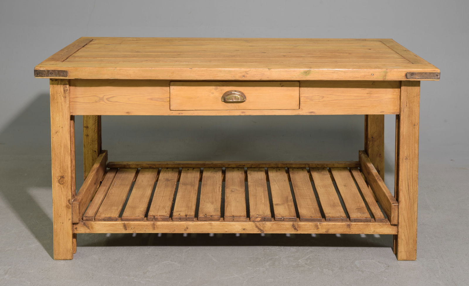 British Pine Single Drawer Work Table (1 of 5)