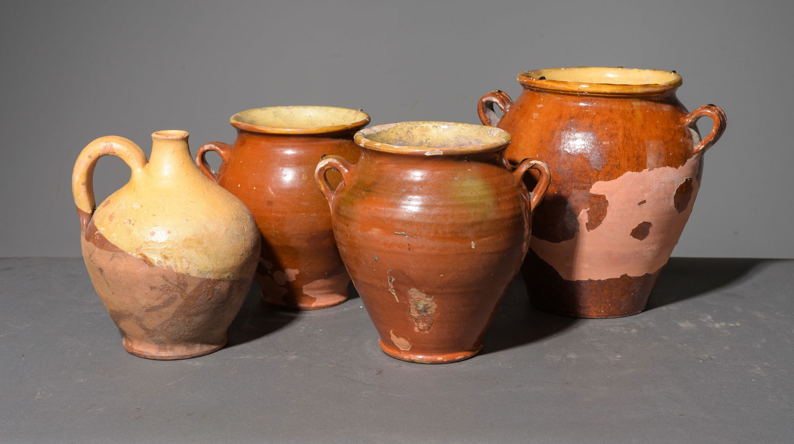4 Assorted Terrocotta Pots / Jugs (1 of 6)