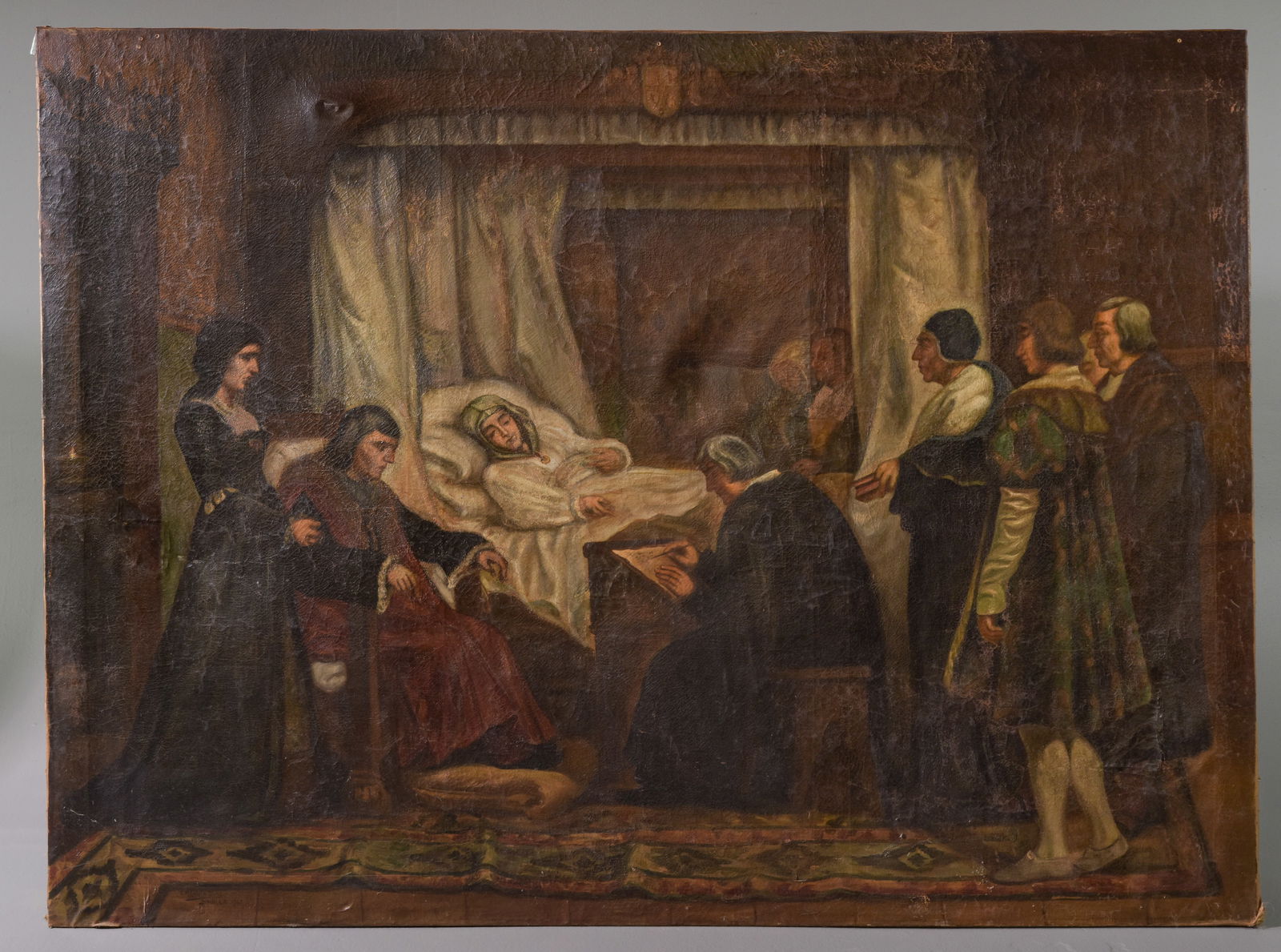 "Muerte de la Reina Isabel" Oil on Canvas c.1941 (1 of 10)