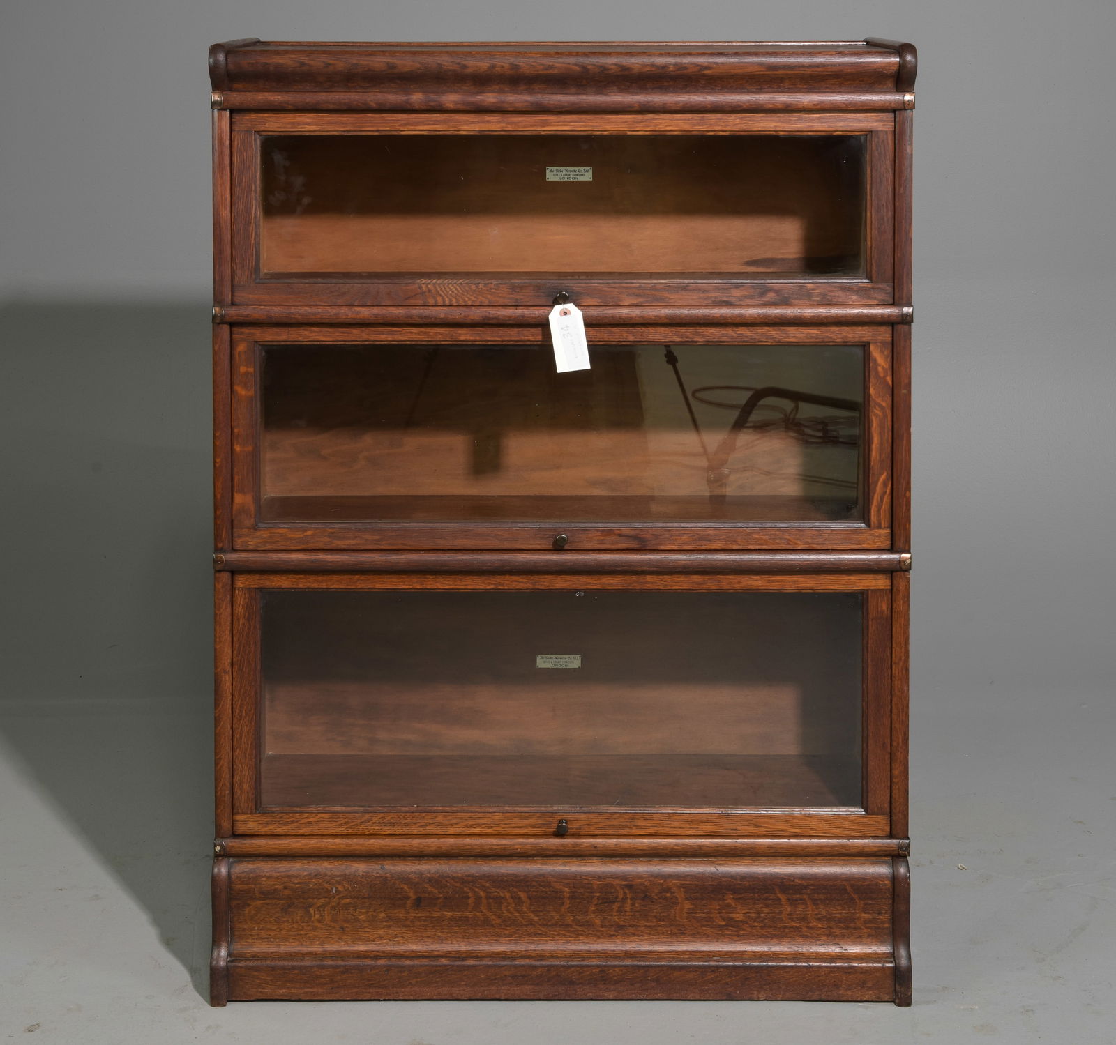 Globe Wernicke 3 Stack Lawyers Bookcase c.1910's (1 of 6)