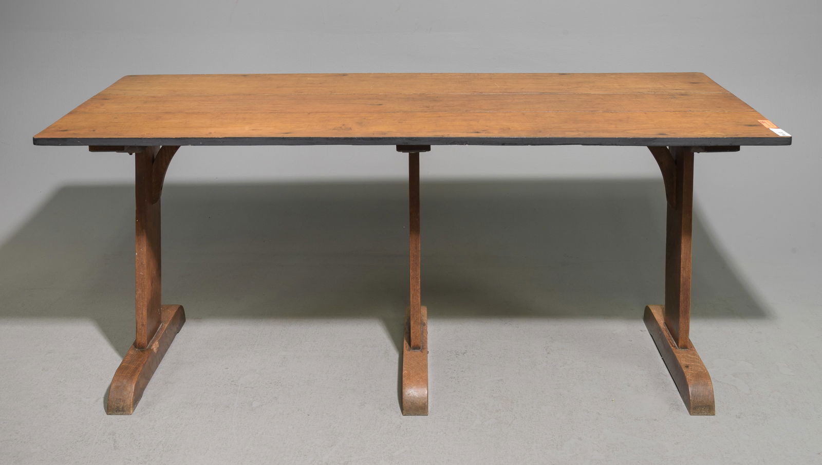 French Rustic Three Leg Bistro / Library Table (1 of 5)