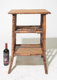 Bamboo Three Tier Occasional Table