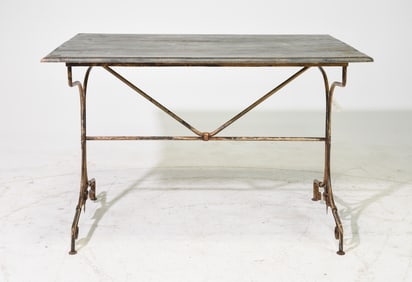 French Painted Top Bistro Table #1