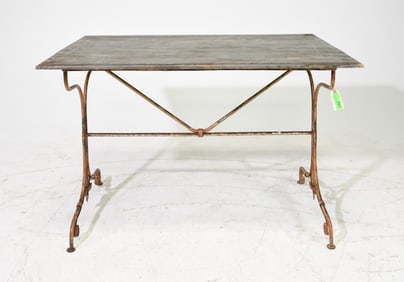 French Painted Top Bistro Table #2