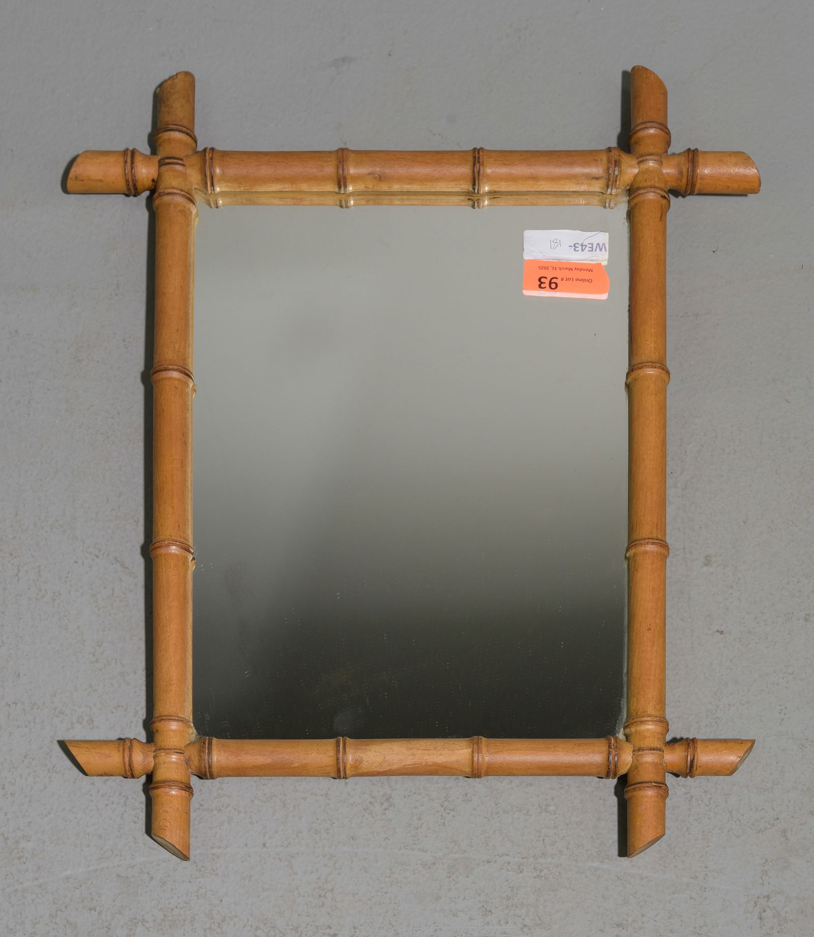 Faux Bamboo Framed Mirror #3 (1 of 3)