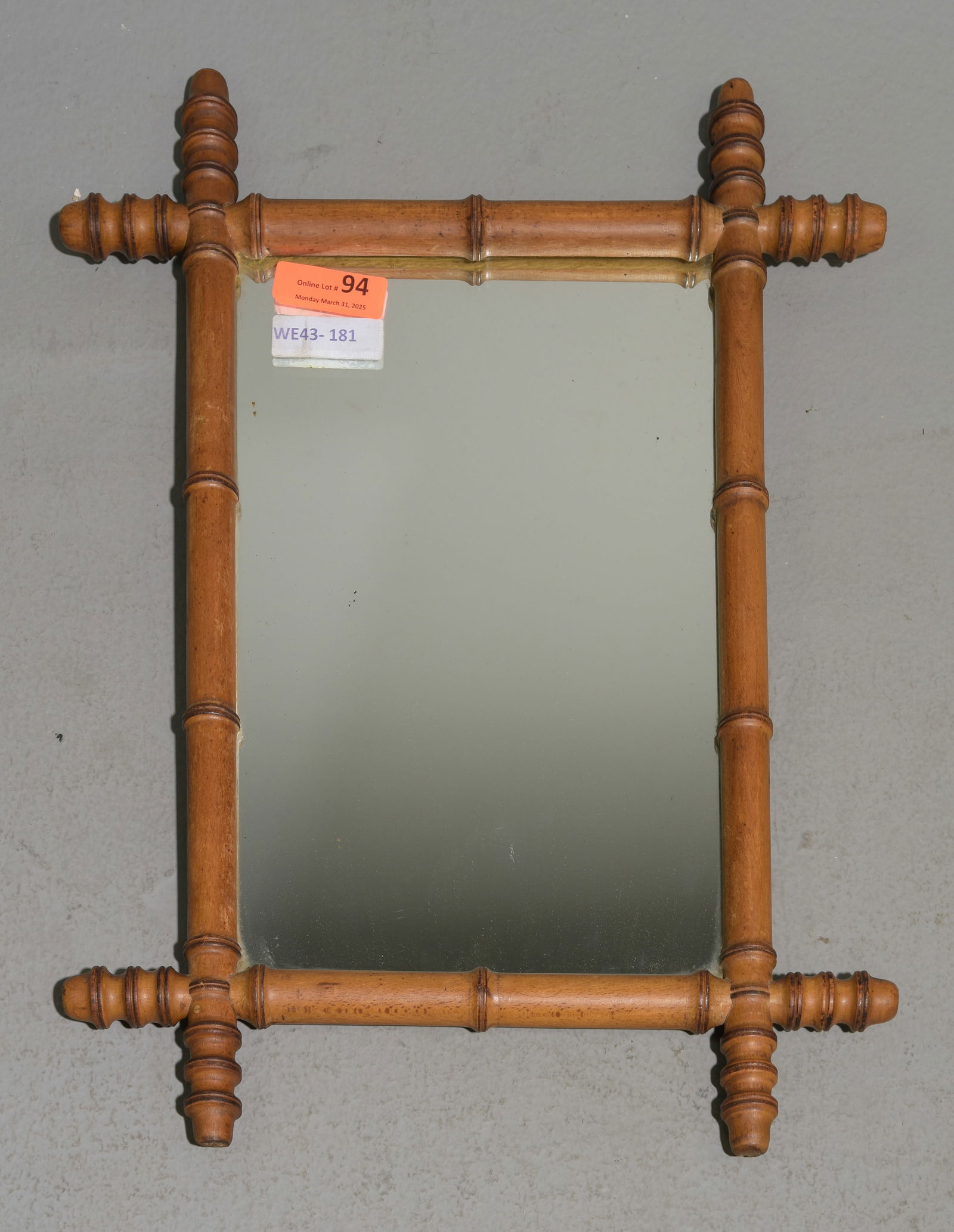 Faux Bamboo Framed Mirror #3 (1 of 3)