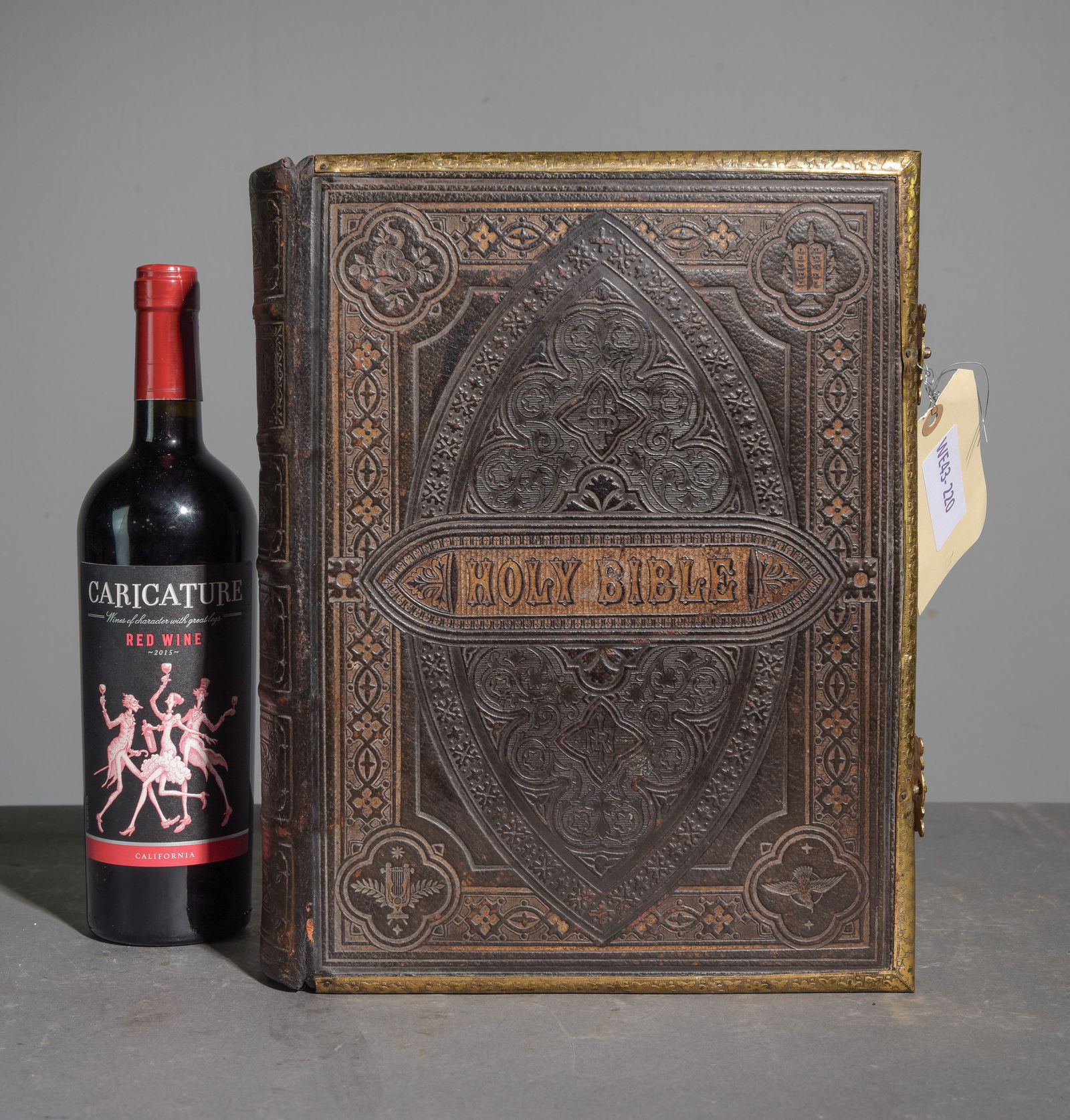 19th Century English Holy Bible with Brass Clasps #1 (1 of 6)