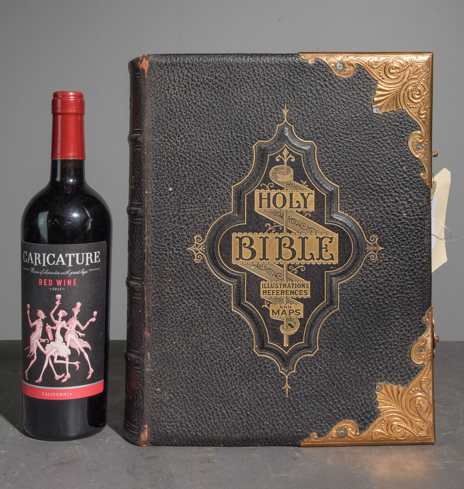 19th Century English Holy Bible with Brass Clasps #2 (1 of 6)