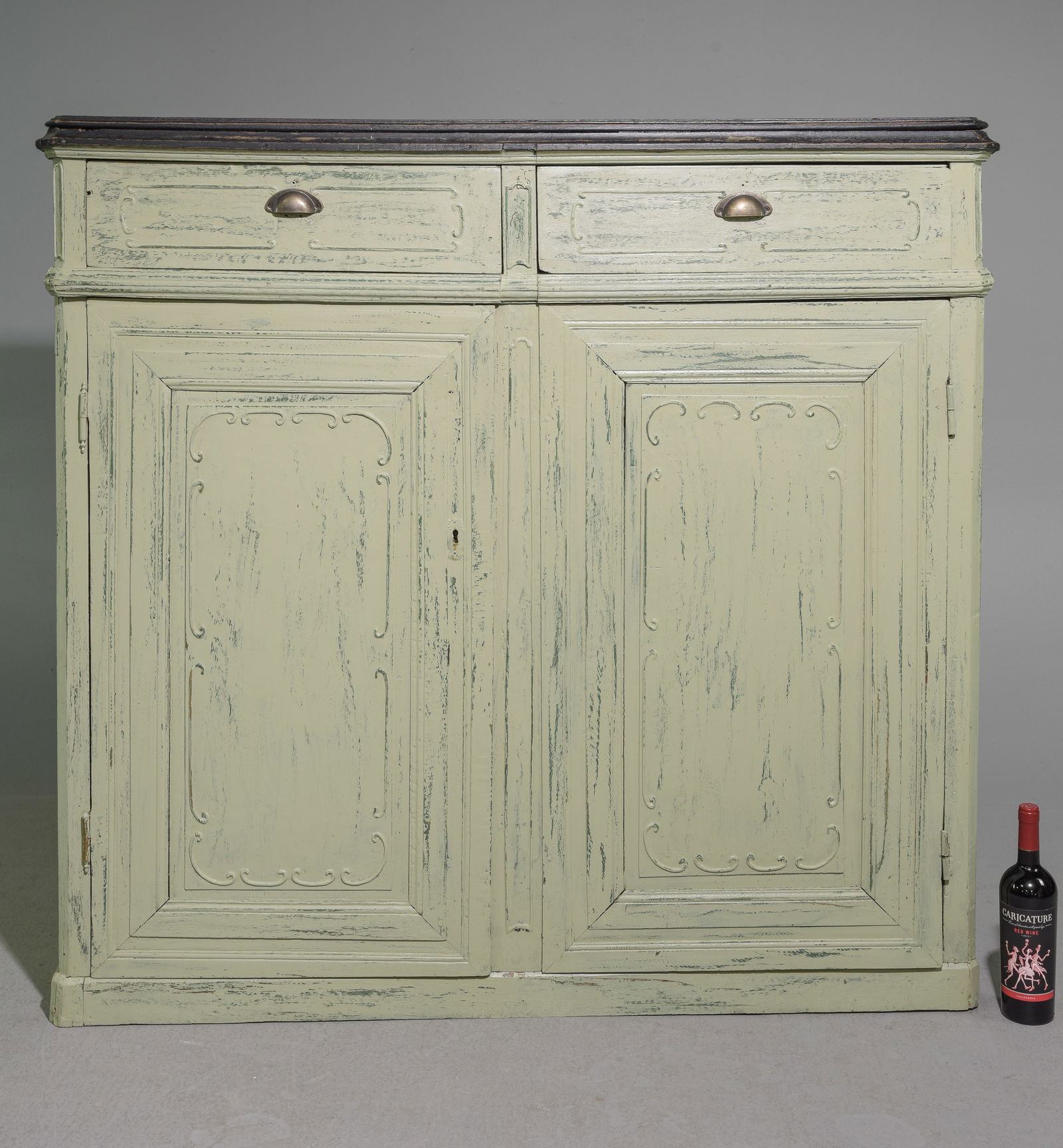 French Painted Tall Buffet / Cupboard (1 of 6)