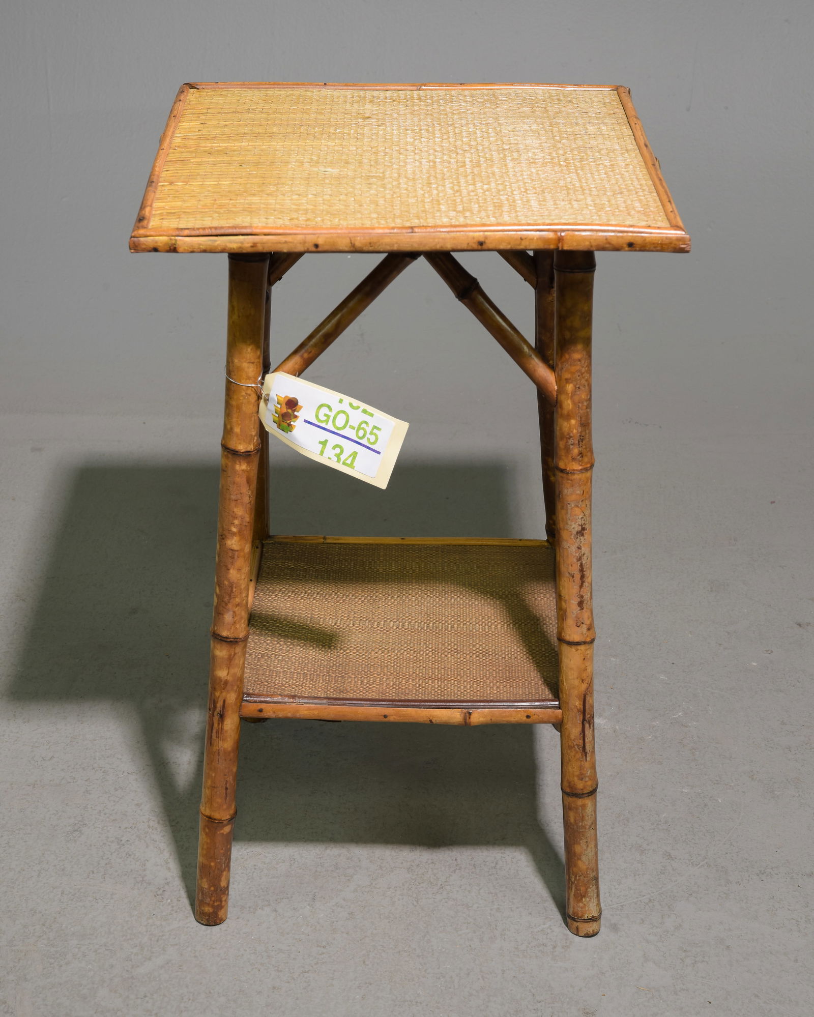 Bamboo Two Tier Occasional Table #2 (1 of 3)