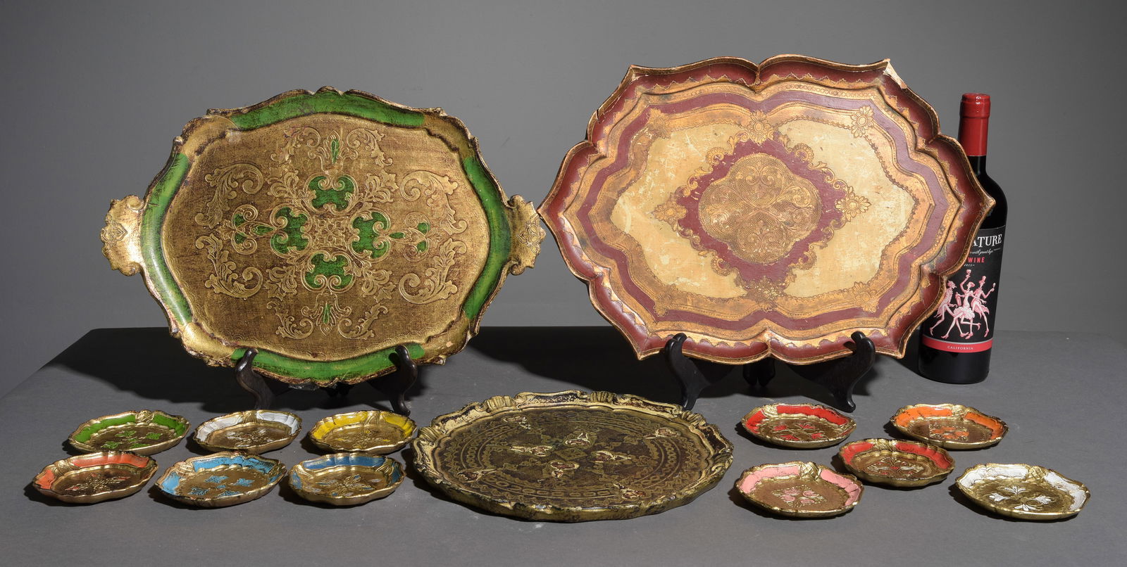 14pcs Assorted Florentine Style Trays (1 of 7)