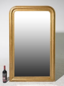 Louis Philippe Style Gold Framed Mirror #3