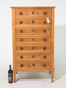 Louis XVI Style Semaniere / 7 Drawer Chest