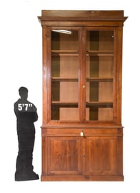 Louis Philippe Style Monumental Bookcase / Cupboard #1