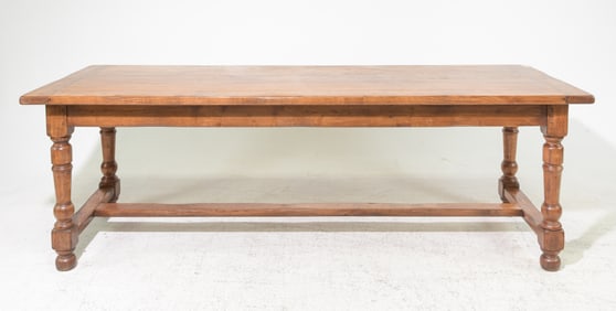 Louis XIII Style Oak Farmhouse Table