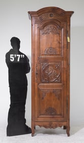 Louis XVI Style Mahogany Bonnetiere / Cupboard