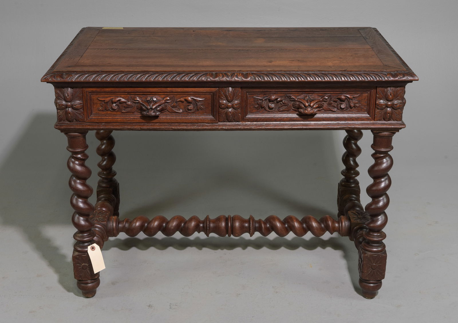 Louis XIII Style French Twist Writing Table c.1920's (1 of 5)