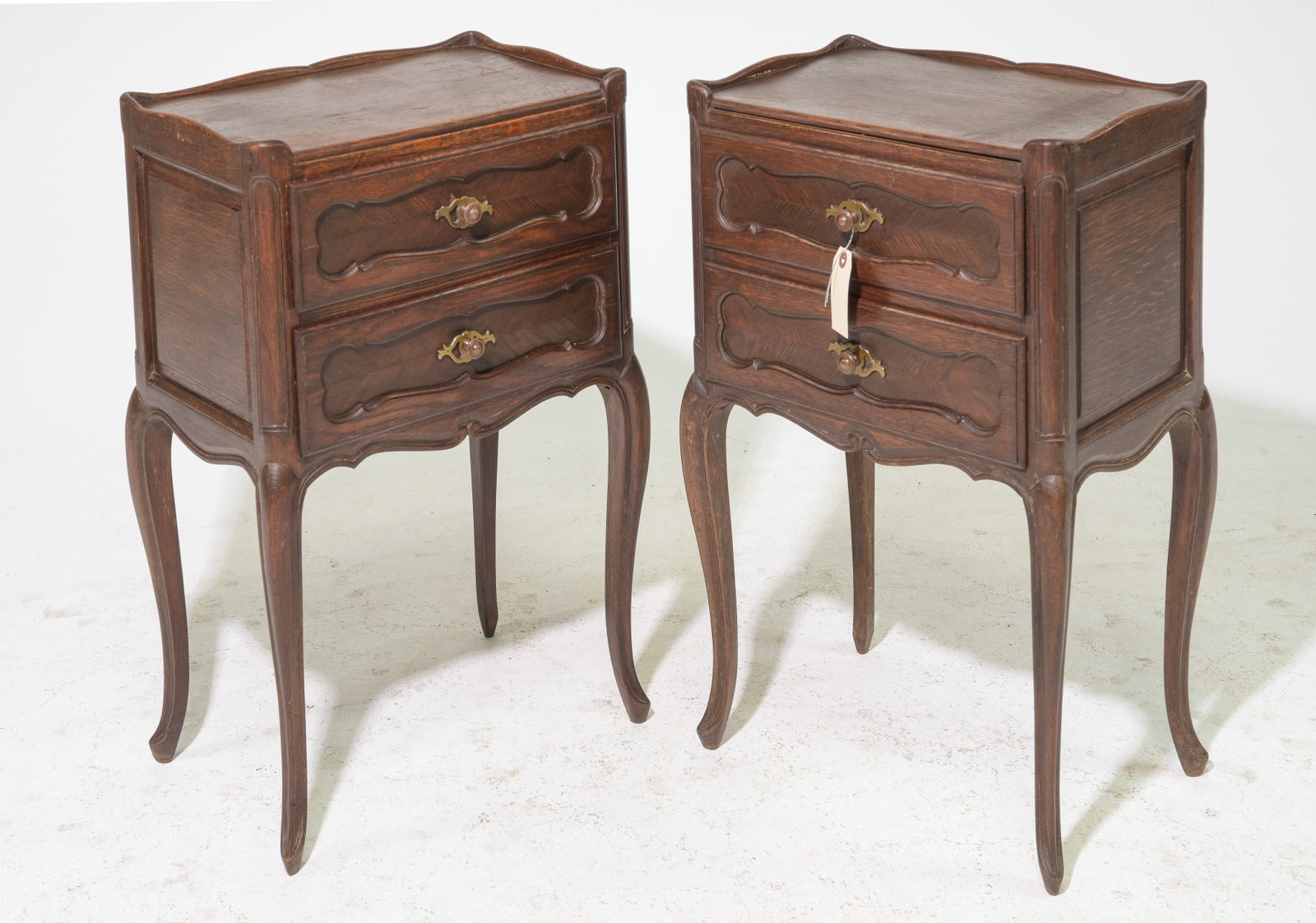 2 Louis XV Style Occasional Chests: 2 French Louis XV Style Occasional Chests / Nightstands - 28.5 in tall x 17.5 x 12