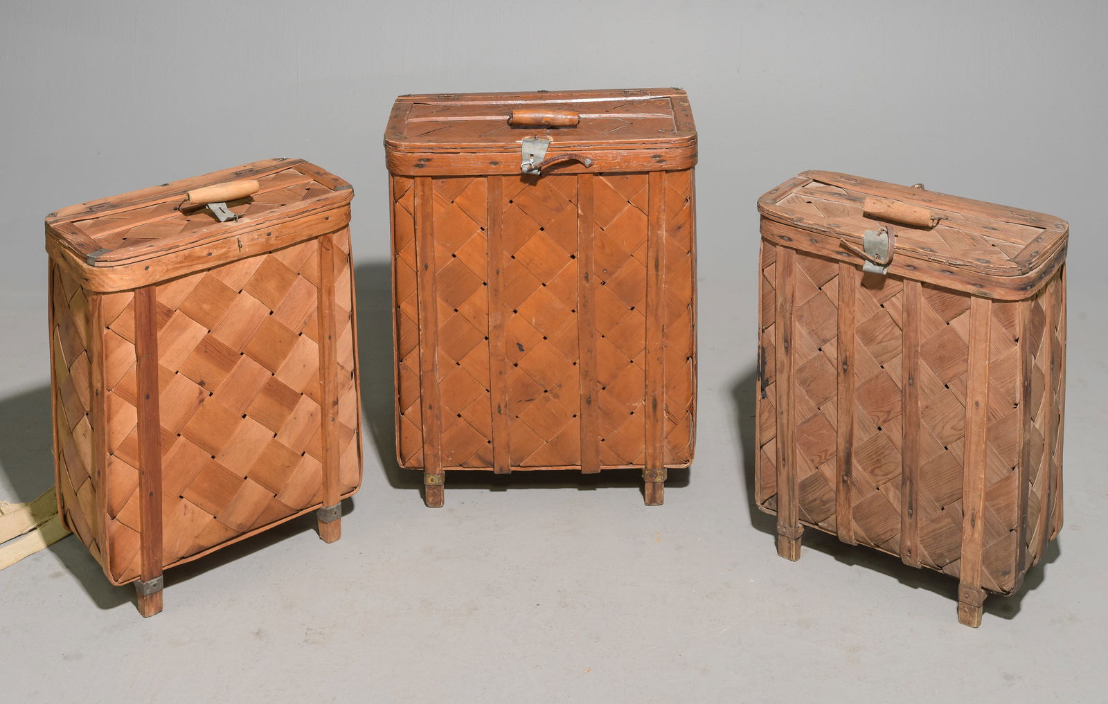 Three Assorted Swedish Baskets / Carriers (1 of 4)