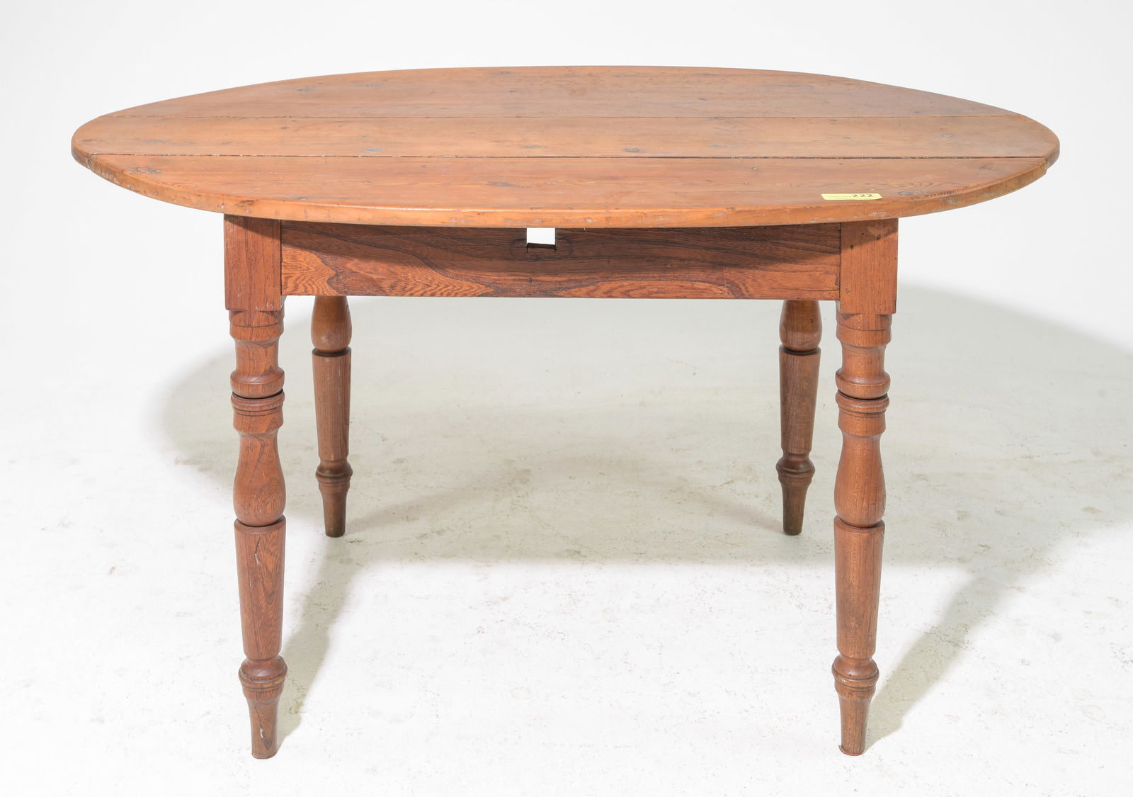 French Rustic Turned Leg Oval Table (1 of 4)