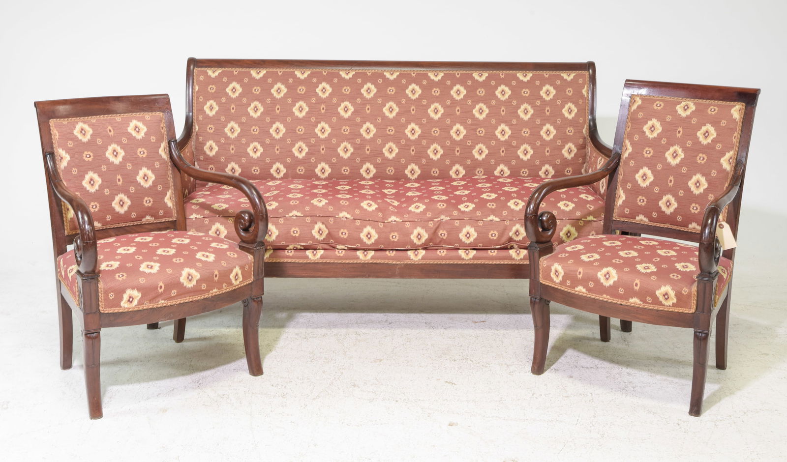 French Empire Style Mahogany Salon Suite (1 of 7)