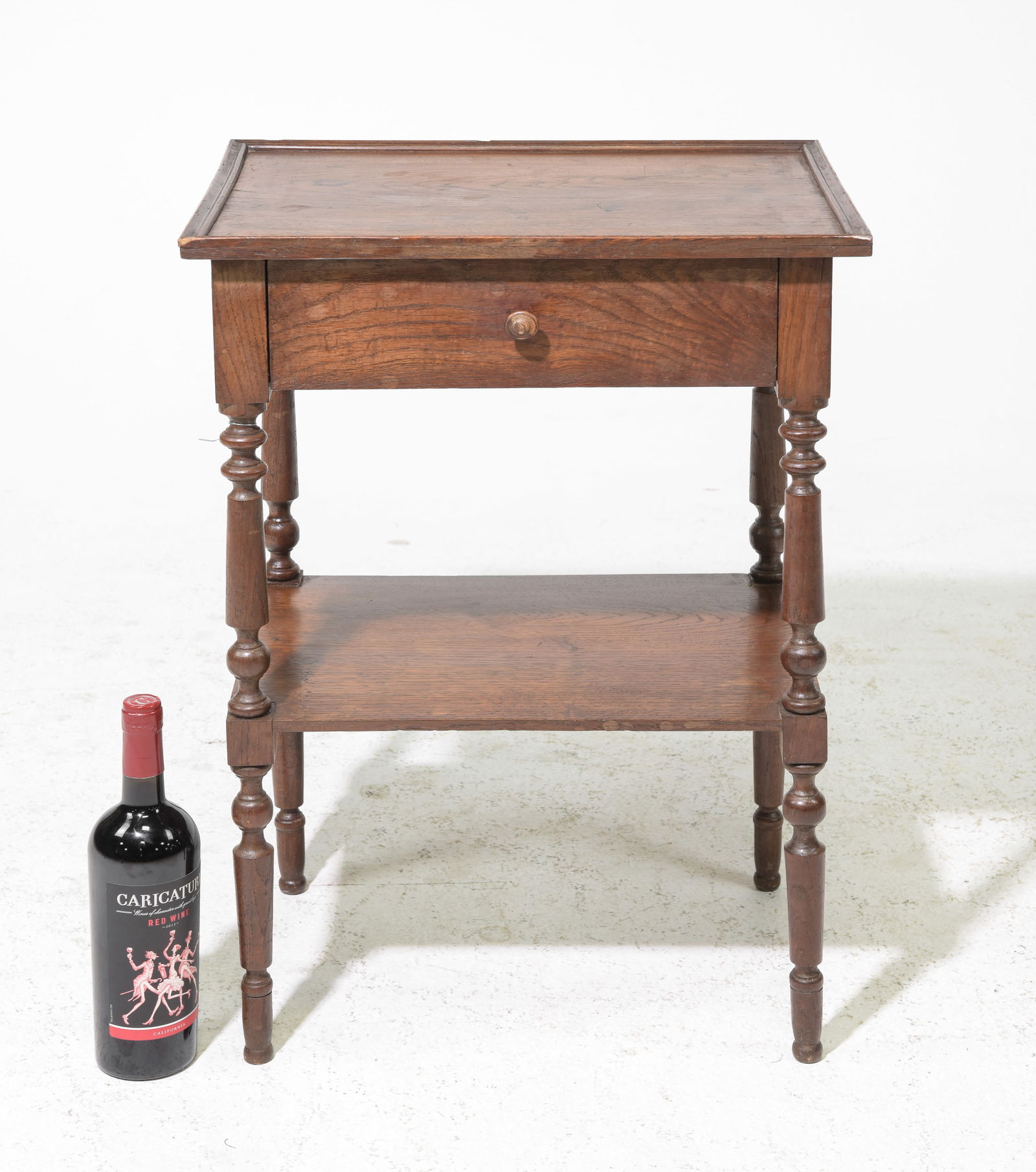 French Oak Single Drawer Occasional Table (1 of 5)