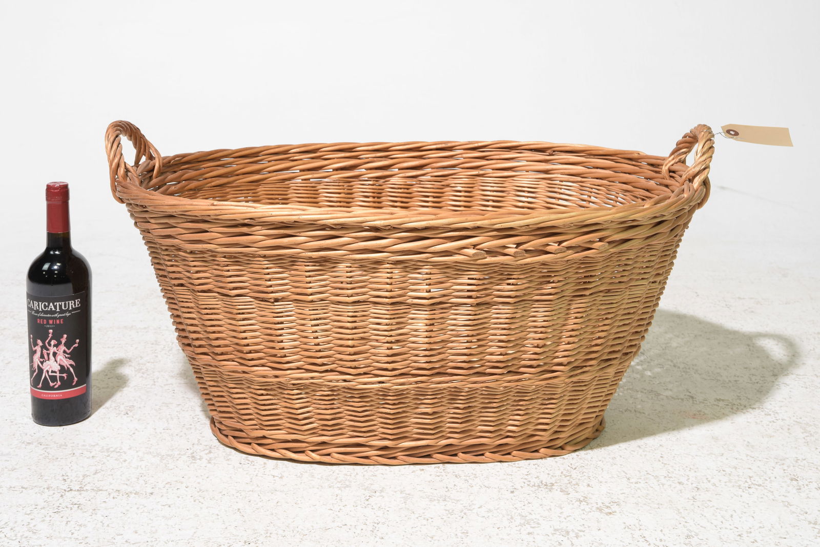 Wicker Woven Market Basket #2 (1 of 3)