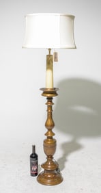 French Heavy Cast Bronze / Metal Floor Lamp