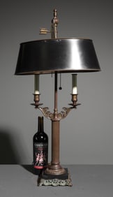Empire Style Lamp with Tole Shade