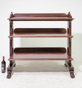 Victorian Mahogany Three Teir Dumbwaiter c.1900