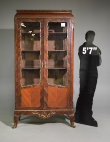 French Napoleon III Style Ormolu Adorned Bookcase