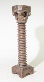 French Wine Oak Press Pedestal