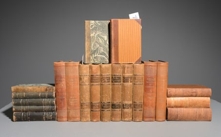20 Leather Bound European Books / Novels