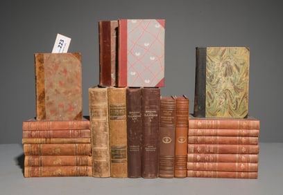 23 Leather Bound European Books / Novels