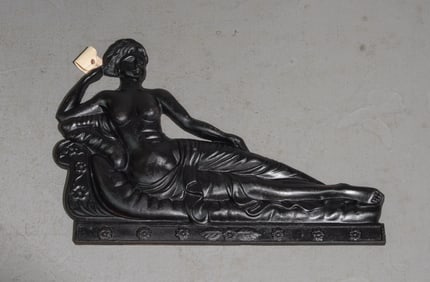 Heavy Cast Iron "Venus Victorious" Wall Sculpture