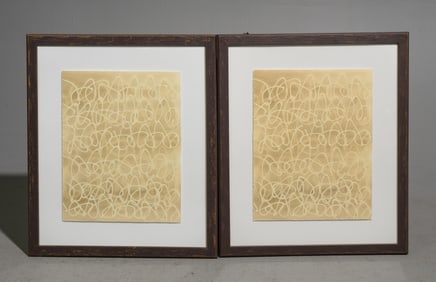 2pcs Framed Abstract Art - similar to "Marks V2"