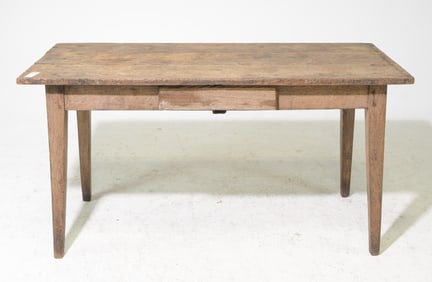English Rustic Single Drawer Table